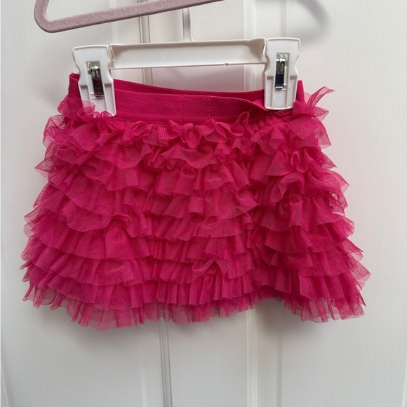 The Children’s Place 12-18M Girls Pink Mini Skirt with Ruffled Tiers - Picture 3 of 4